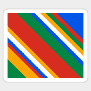 Magnificent Slanting Stripes Sticker